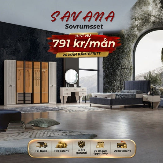 SAVANA Sovrumsset 791 kr/mån