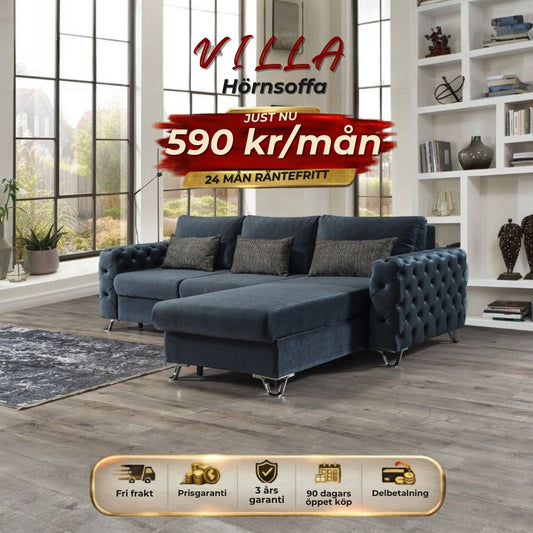 VILLA Hörnsoffa 590 kr/mån