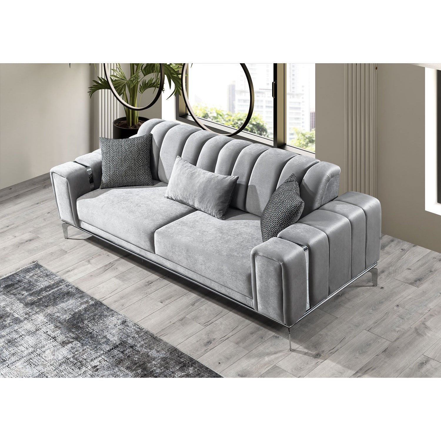 Eva 3+3+1 Soffgrupp - LINE Furniture Group