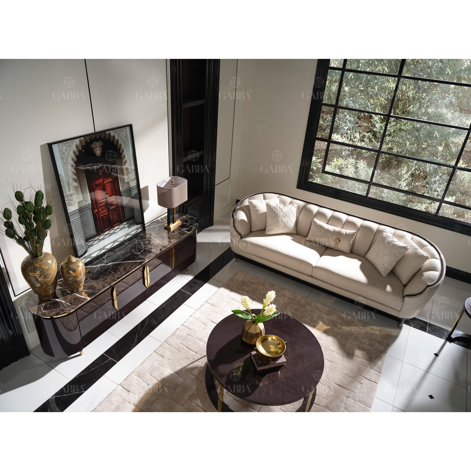 Braga Lux 3-Sits Soffa - LINE Furniture Group