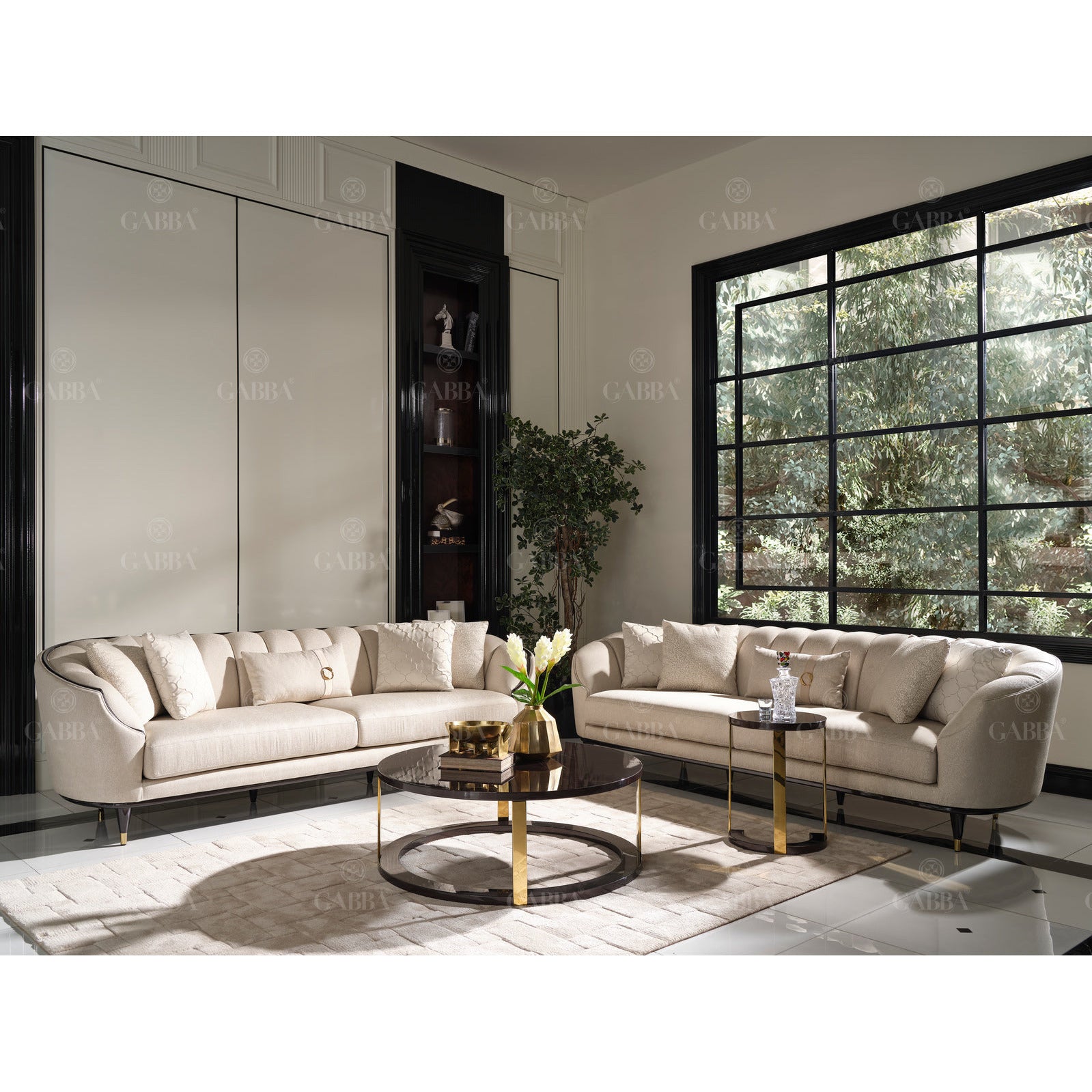 Braga Lux 3-Sits Soffa - LINE Furniture Group