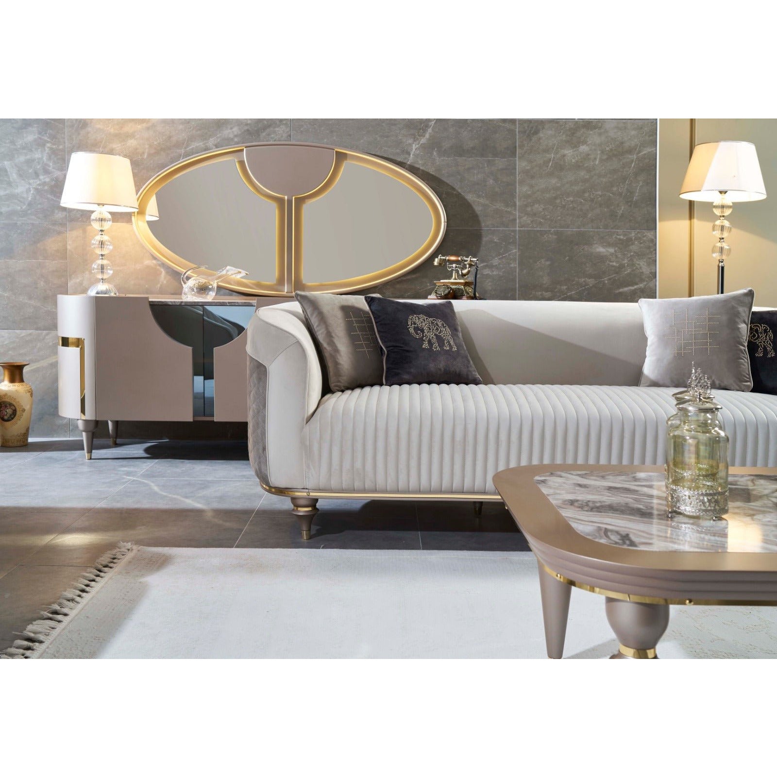 Arya 3-Sits Soffa - LINE Furniture Group