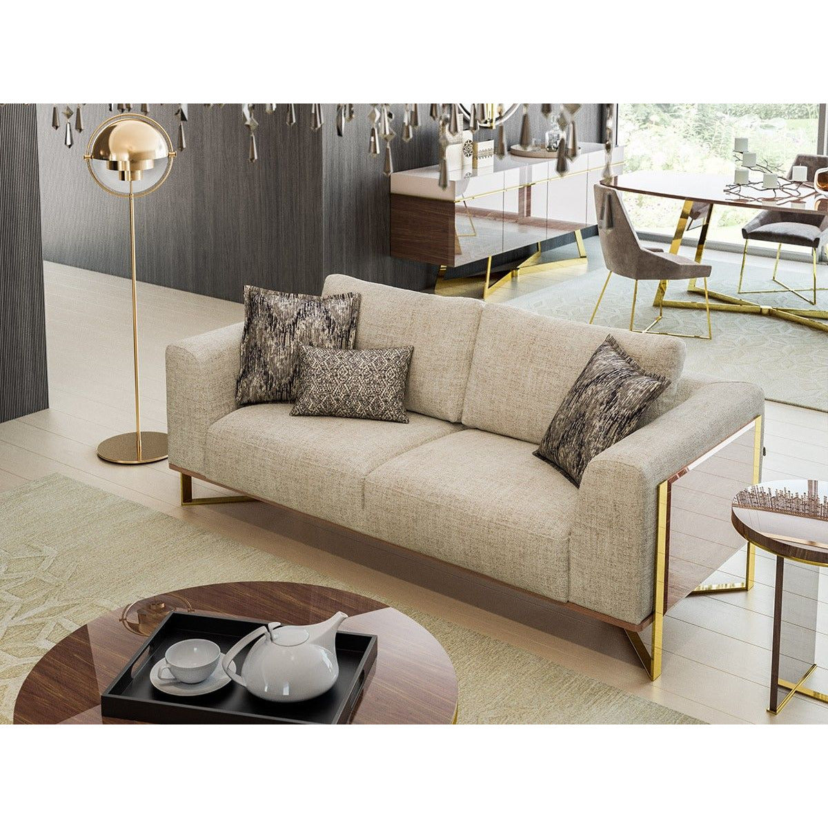 Aura 2-Sits Soffa - LINE Furniture Group