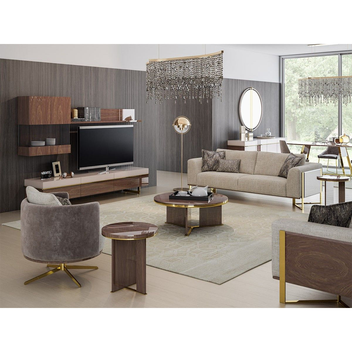 Aura 3-Sits Soffa - LINE Furniture Group