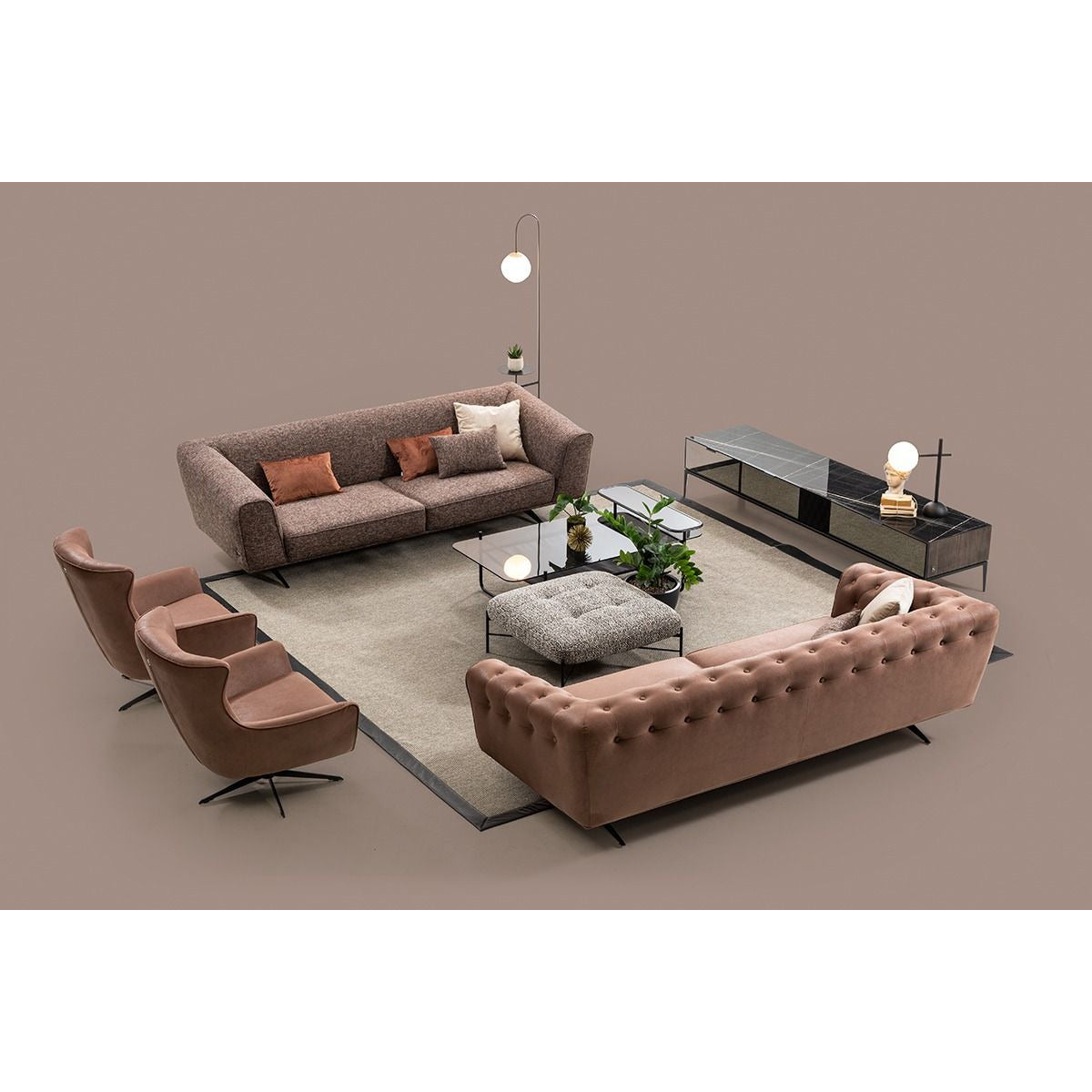 New Castle 3-Sits Soffa - LINE Furniture Group