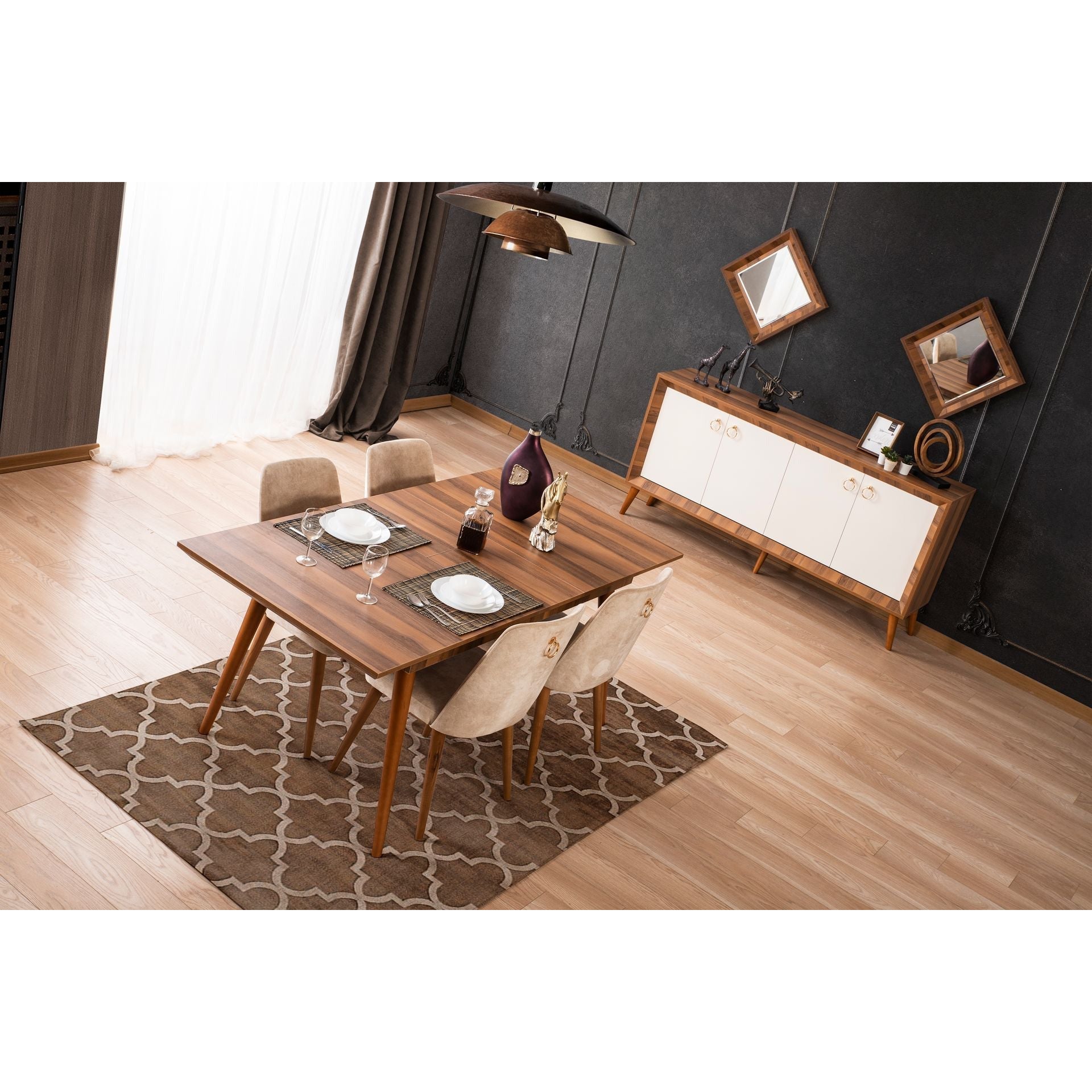 Nisan Förlängningsbart Matbord - LINE Furniture Group
