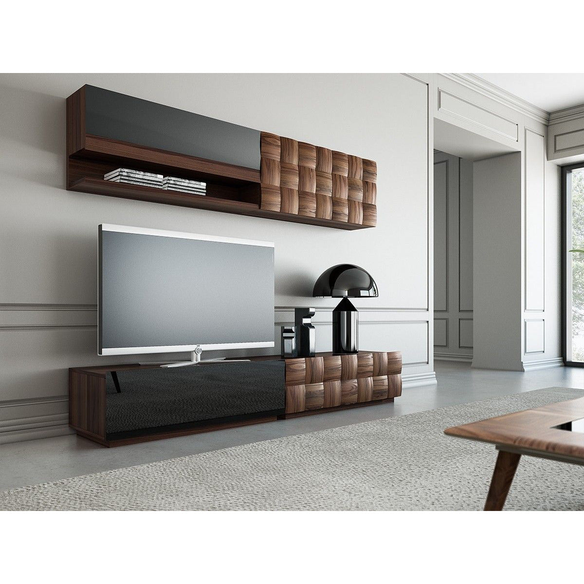 Pralin M4-Tv-Bänk Vägghylla - LINE Furniture Group