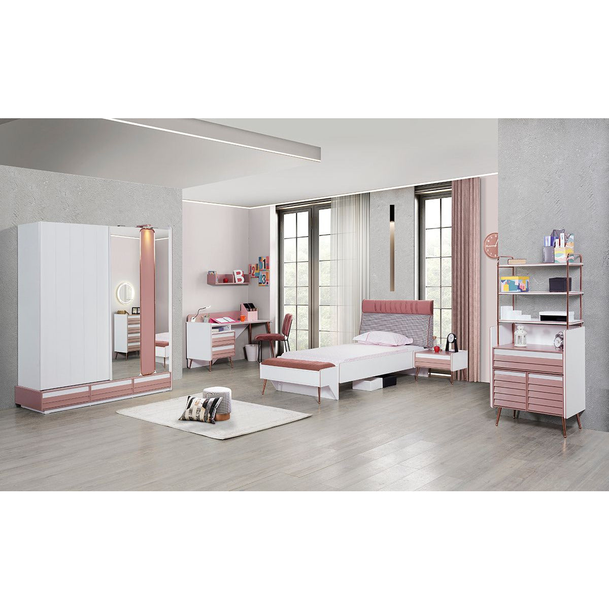 Rose Garderob (Skjutdörrar) - LINE Furniture Group