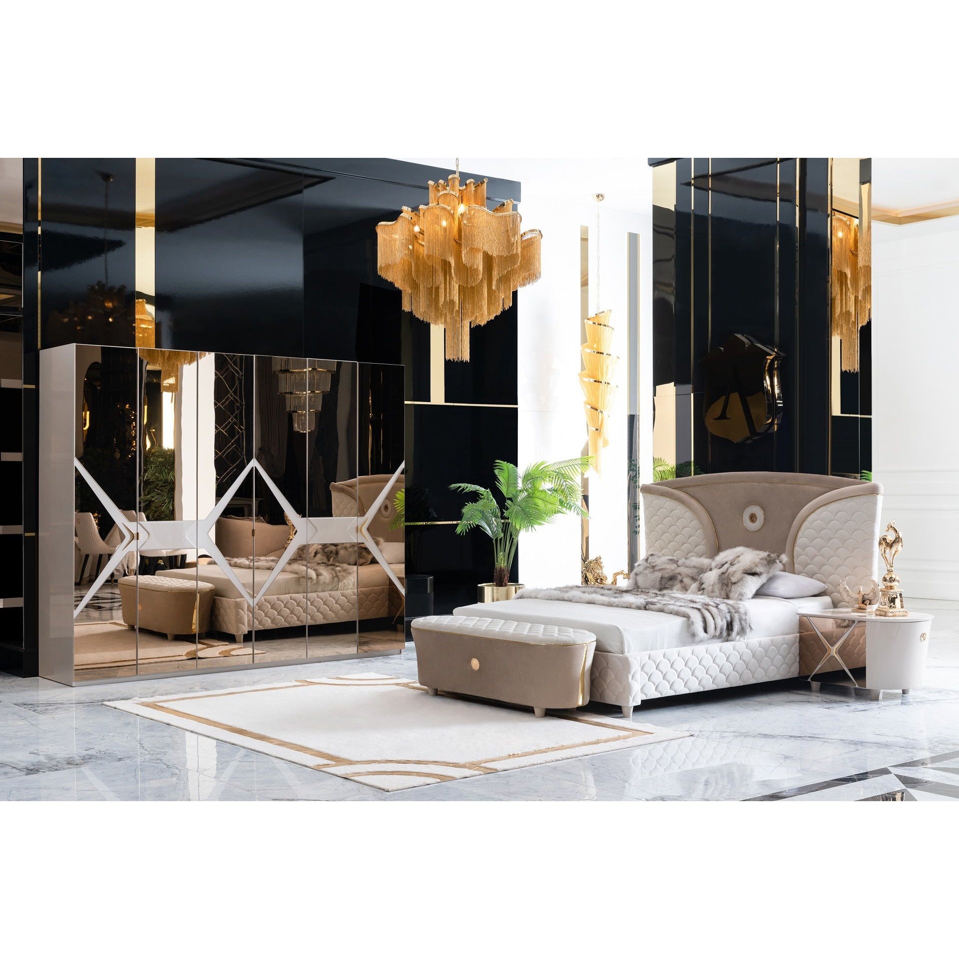 Rose Sminkbord med Spegel - LINE Furniture Group