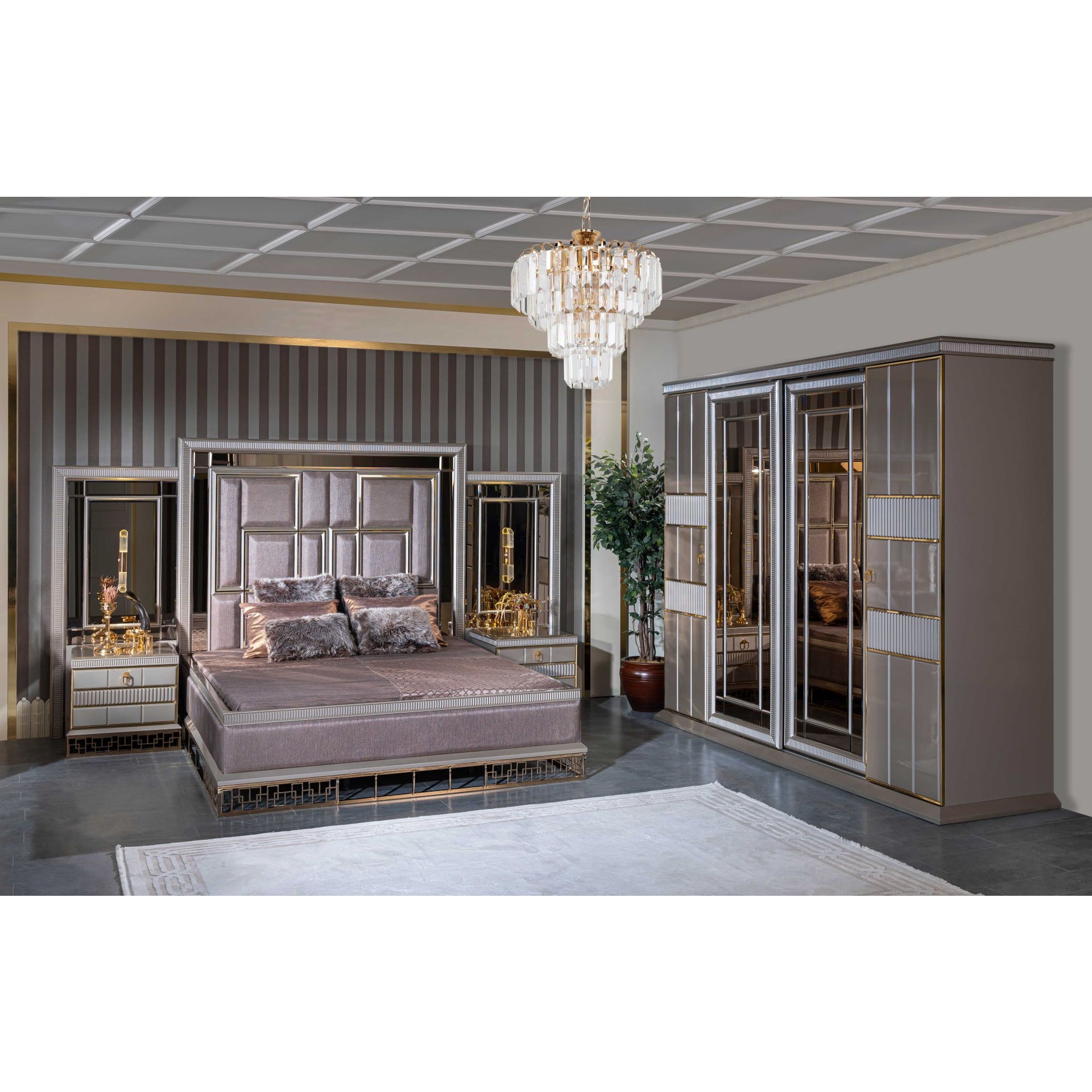 Versace Lång Spegel - LINE Furniture Group