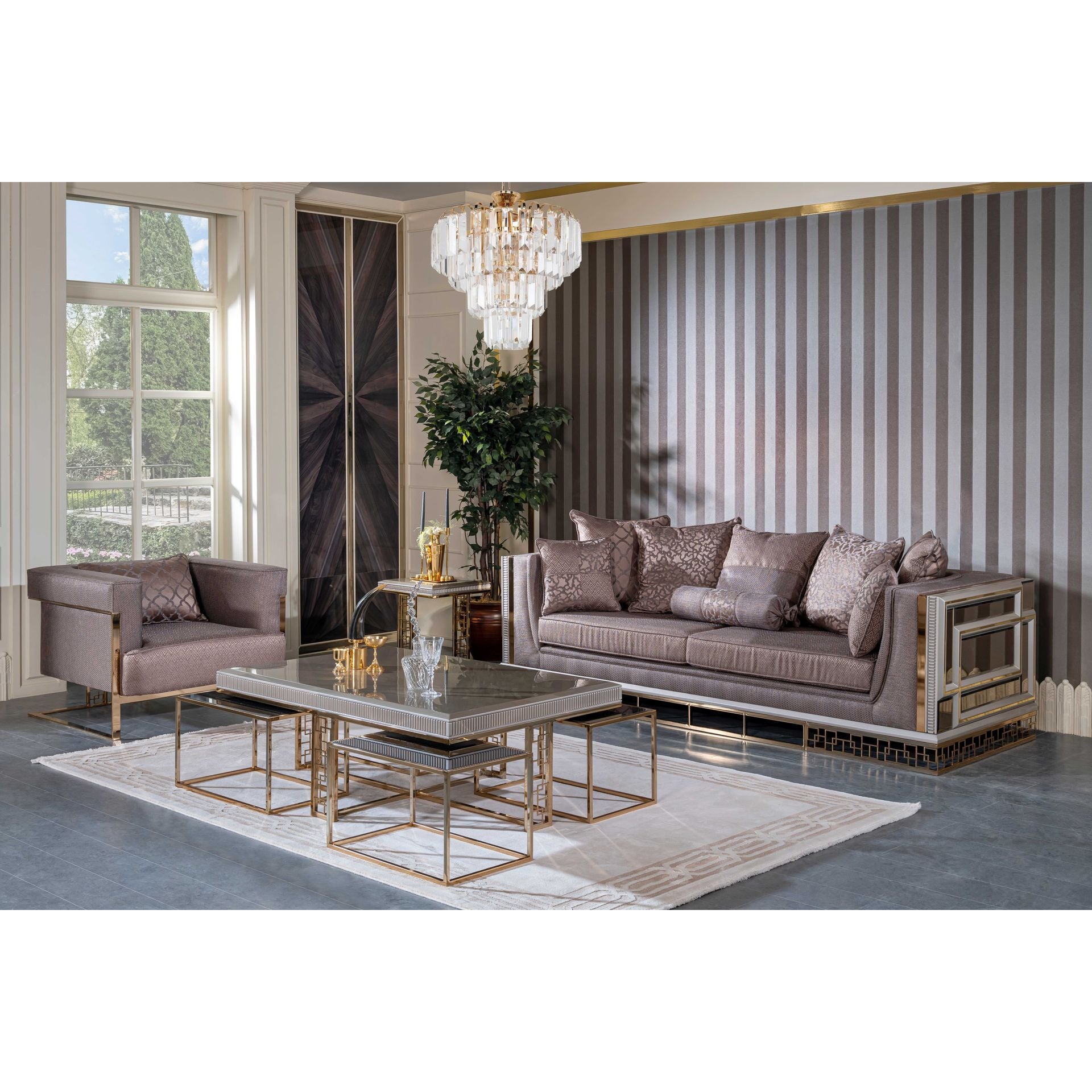 Versace Sidobord - LINE Furniture Group