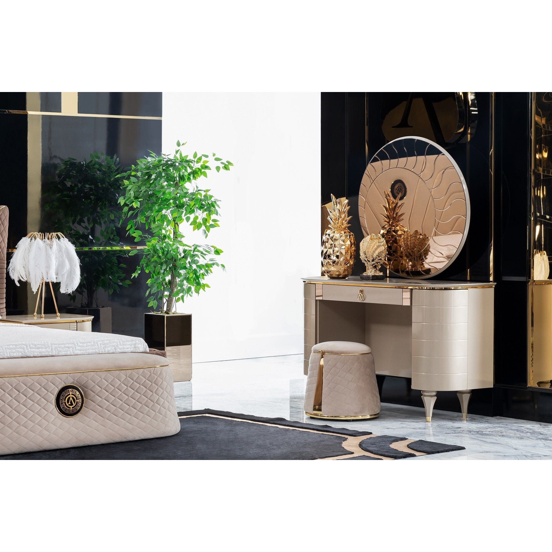 Victoria Sminkbord med Spegel - LINE Furniture Group