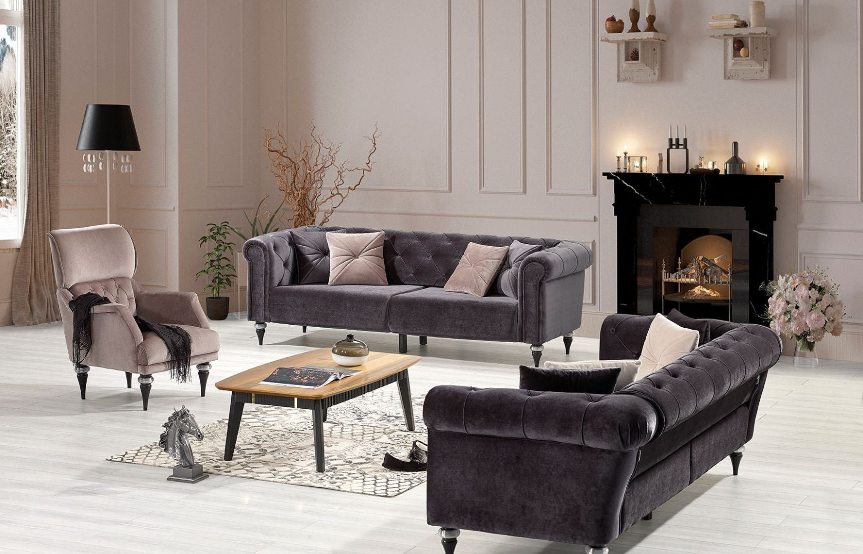 Grand 3-Sits Soffa - LINE Furniture Group