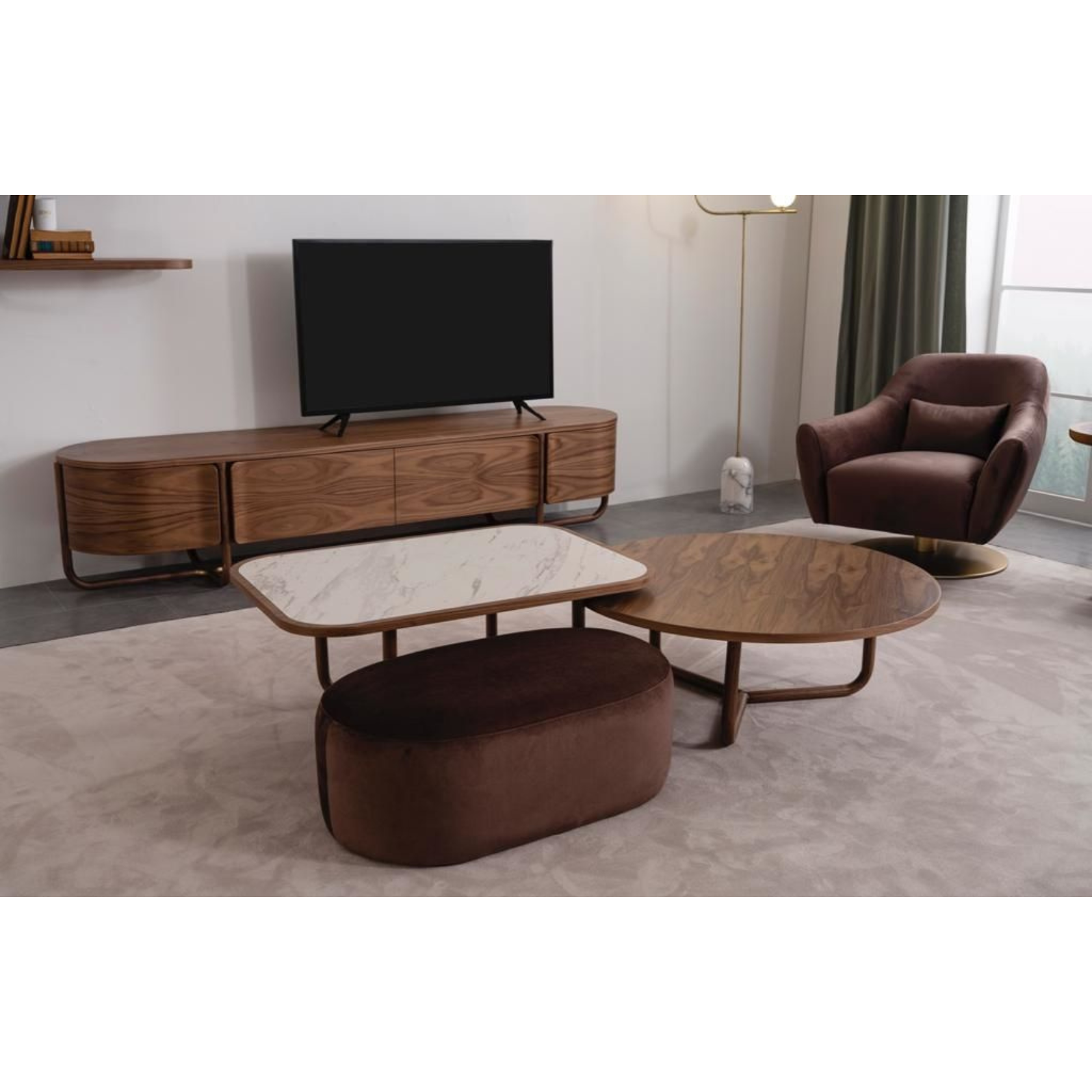 Capella Marmor Soffbord - LINE Furniture Group